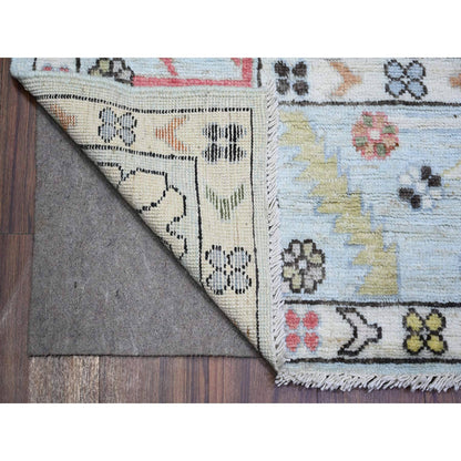 Oushak And Peshawar Wool Hand Knotted Rug Blue Blue 8.2X10.5 -O073774