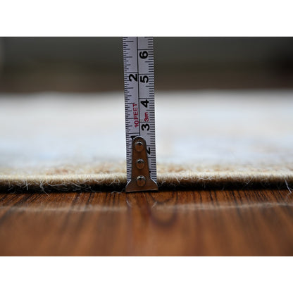 Oushak And Peshawar Wool Hand Knotted Rug Brown Gray 2.7X15.0 -O073866