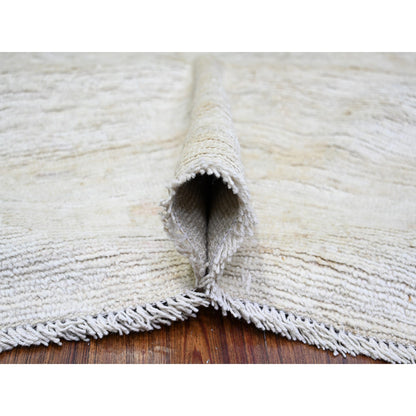 Oushak And Peshawar Wool Hand Knotted Rug Ivory Cream 11.6X14.3 -O073919