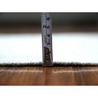 Oushak And Peshawar Wool Hand Knotted Rug Ivory Ivory 2.7X11.3 -O073944