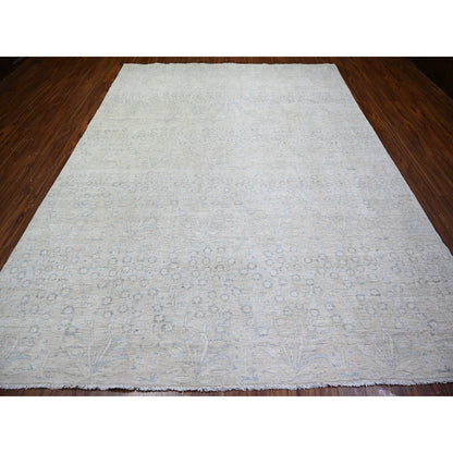 Oushak And Peshawar Wool Hand Knotted Rug Grey No Border 8.7X11.5 -O074144