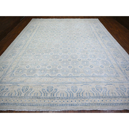 Oushak And Peshawar Wool Hand Knotted Rug Grey Gray 11.9X14.5 -O074147