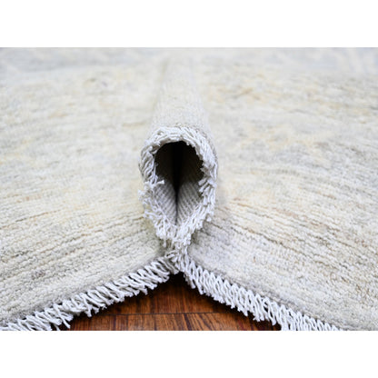 Oushak And Peshawar Wool Hand Knotted Rug Blue Marian Blue 12.0X14.3 -O074177