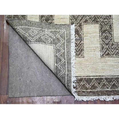 Oushak And Peshawar Wool Hand Knotted Rug Brown Brown 8.1X9.9 -O074188