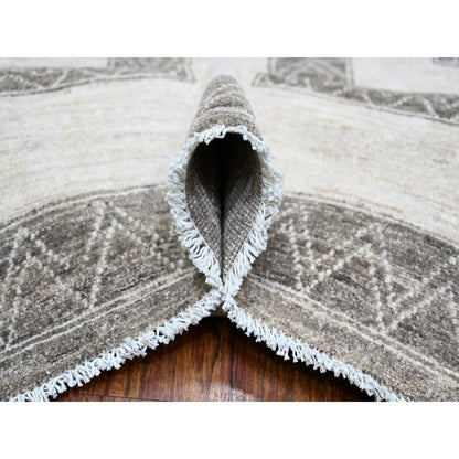 Oushak And Peshawar Wool Hand Knotted Rug Brown Brown 9.0X12.0 -O074213