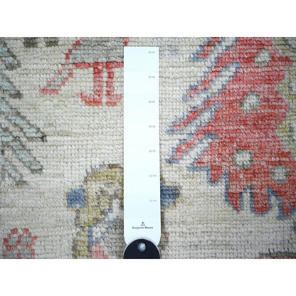 Tribal & Geometric Wool Hand Knotted Rug Ivory No Border 4.0X6.0 -O074230