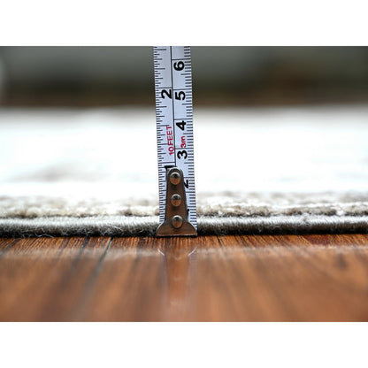 Oushak And Peshawar Wool Hand Knotted Rug Brown Brown 3.10X9.7 -O074263