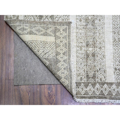 Oushak And Peshawar Wool Hand Knotted Rug Brown Brown 6.0X9.0 -O074278