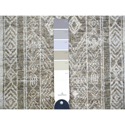 Oushak And Peshawar Wool Hand Knotted Rug Brown Brown 6.0X9.0 -O074278