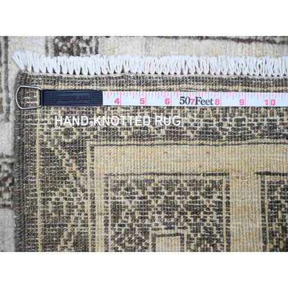 Oushak And Peshawar Wool Hand Knotted Rug Brown Brown 2.7X11.7 -O074284