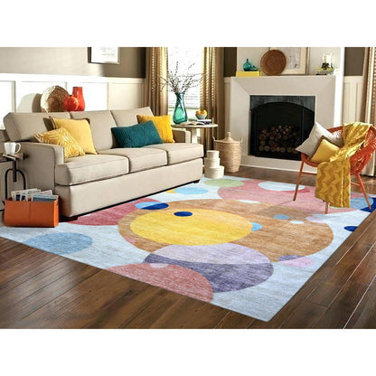 Modern and Contemporary Wool Hand Knotted Rug Multicolored No Border 9.0X12.0 -O074294