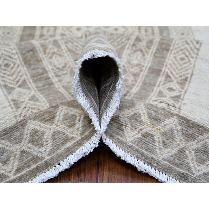 Oushak And Peshawar Wool Hand Knotted Rug Brown Brown 7.8X9.6 -O074297