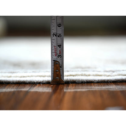 Oushak And Peshawar Wool Hand Knotted Rug Grey No Border 4.2X9.2 -O074326