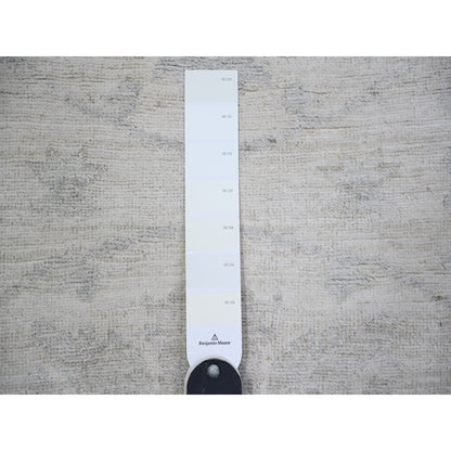 Oushak And Peshawar Wool Hand Knotted Rug Ivory Ivory 2.9X9.5 -O074372