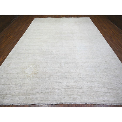 Oushak And Peshawar Wool Hand Knotted Rug Grey Beige 9.11X13.8 -O074393