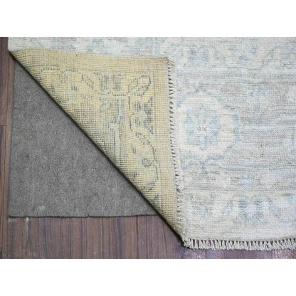 Oushak And Peshawar Wool Hand Knotted Rug Grey Gray 8.3X9.11 -O074407