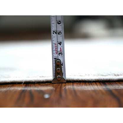 Oushak And Peshawar Wool Hand Knotted Rug Ivory Ivory 2.11X4.9 -O074469