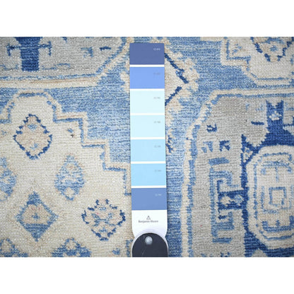 Kazak Wool Hand Knotted Rug Blue 11.11x16.9 -O074552