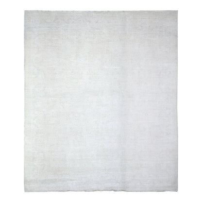 Oushak And Peshawar Wool Hand Knotted Rug Grey Gray 8.1X9.5 -O074575