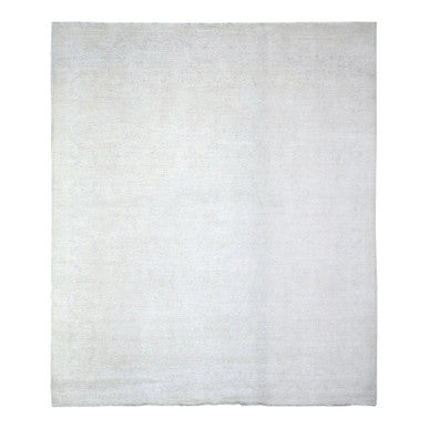 Oushak And Peshawar Wool Hand Knotted Rug Grey Gray 8.1X9.5 -O074575