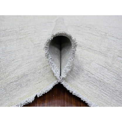 Oushak And Peshawar Wool Hand Knotted Rug Grey Gray 8.1X9.5 -O074575