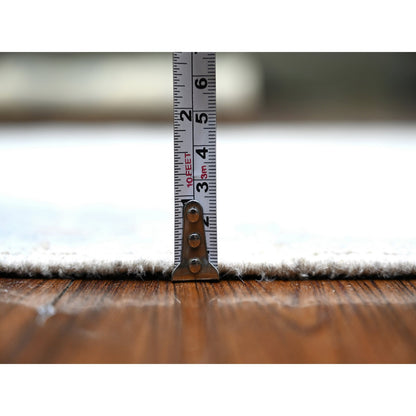 Oushak And Peshawar Wool Hand Knotted Rug Grey Gray 3.1X12.1 -O074581