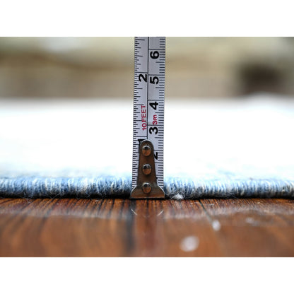 Oushak And Peshawar Wool Hand Knotted Rug Blue Blue 2.6X16.2 -O074584