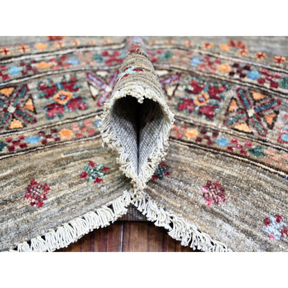 Kazak Wool Hand Knotted Rug Grey No Border 8.6X11.8 -O074621