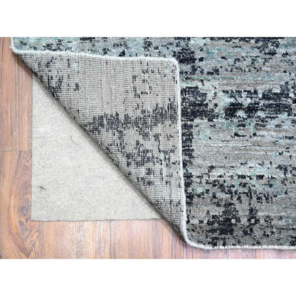 Modern and Contemporary Wool Hand Knotted Rug Grey No Border 8.10X12.9 -O074628