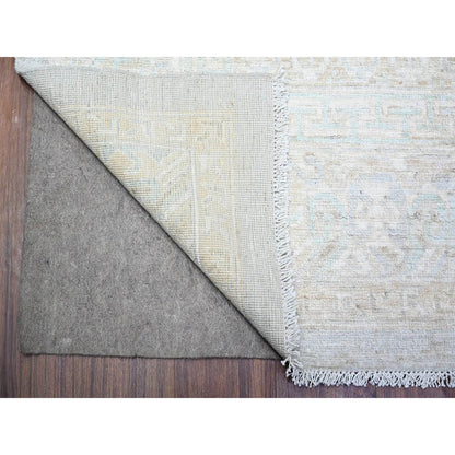 Khotan and Samarkand Wool Hand Knotted Rug Grey Gray 7.11X9.10 -O074640