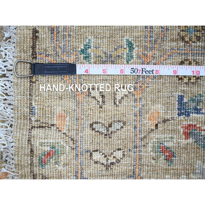 Tribal & Geometric Wool Hand Knotted Rug Grey No Border 6.1X6.2 -O074653