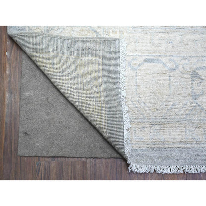 Khotan and Samarkand Wool Hand Knotted Rug Grey Gray 8.2X10.0 -O074659