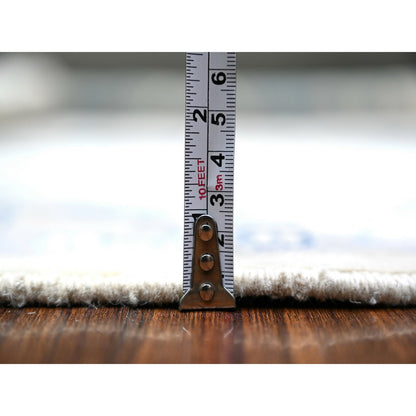 Kazak Wool Hand Knotted Rug Ivory Ivory 5.1X6.6 -O074685