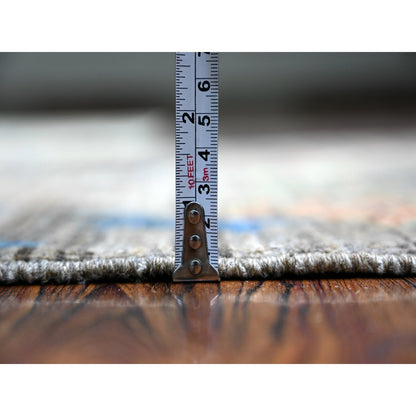 Oushak And Peshawar Wool Hand Knotted Rug Grey No Border 3.2X5.0 -O074728