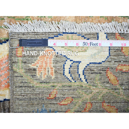 Oushak And Peshawar Wool Hand Knotted Rug Grey No Border 3.2X5.0 -O074728