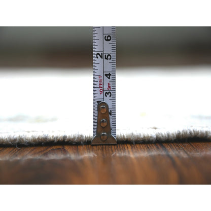 Oushak And Peshawar Wool Hand Knotted Rug Ivory No Border 2.7X9.8 -O074734