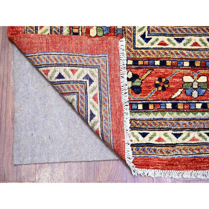 Tribal & Geometric Wool Hand Knotted Rug Red Red 9.4X12.0 -O074760