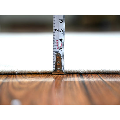 Oushak And Peshawar Wool Hand Knotted Rug Grey Night White 3.11X5.9 -O074783