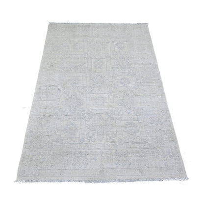 Oushak And Peshawar Wool Hand Knotted Rug Ivory Pacific Pearl Ivory 3.10X5.7 -O074786