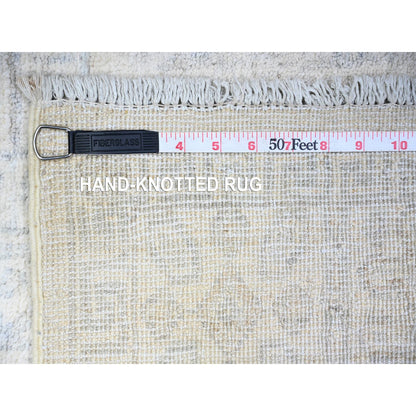 Oushak And Peshawar Wool Hand Knotted Rug Ivory Pacific Pearl Ivory 3.10X5.7 -O074786