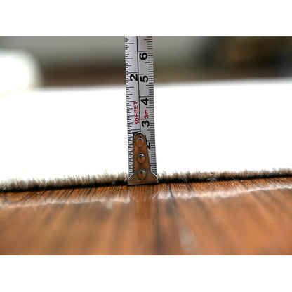 Oushak And Peshawar Wool Hand Knotted Rug Ivory Gray 4.1X5.8 -O074788