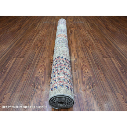 Kazak Wool Hand Knotted Rug Grey No Border 5.7X8.3 -O074796