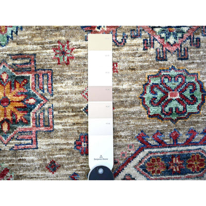 Kazak Wool Hand Knotted Rug Beige No Border 5.1X6.10 -O074797