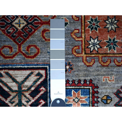 Kazak Wool Hand Knotted Rug Blue Blue 4.11X7.2 -O074799