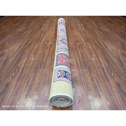 Tribal & Geometric Wool Hand Knotted Rug Brown No Border 5.11X8.6 -O074833