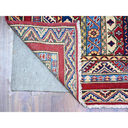 Tribal & Geometric Wool Hand Knotted Rug Red Red 5.4X7.7 -O074838