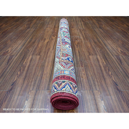 Tribal & Geometric Wool Hand Knotted Rug Red Red 5.4X7.7 -O074838