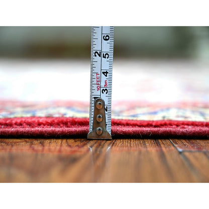 Tribal & Geometric Wool Hand Knotted Rug Red Red 5.4X7.7 -O074838