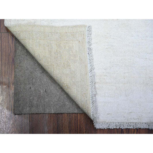 Oushak And Peshawar Wool Hand Knotted Rug Ivory Ivory 3.0X4.9 -O074871