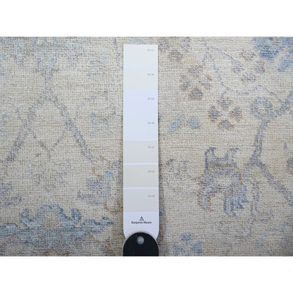 Oushak And Peshawar Wool Hand Knotted Rug Ivory Ivory 3.10X5.9 -O074878